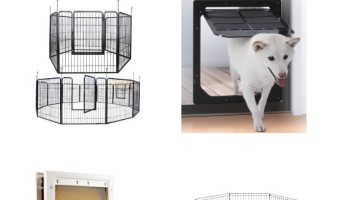 Need a great enclosure to keep your pooch safe outside? Check out our favorite wide dog gates for outdoors! These are perfect for your large breed dogs.