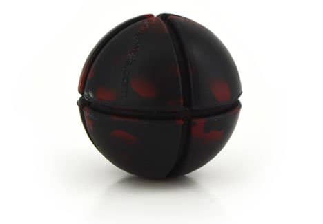 Goughnut Black Ball Rubber Dog Chew Strong toys for pitbull puppies