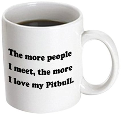 Pitbull Coffee Mug  Father's Day Gifts From Your Pitbull Puppy