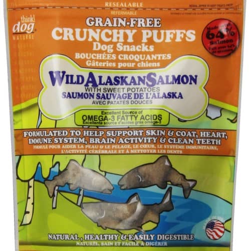 Wild Crunchy Sweet Potato and Samon Dog Treats Hypoallergenic Dog Chew Toys