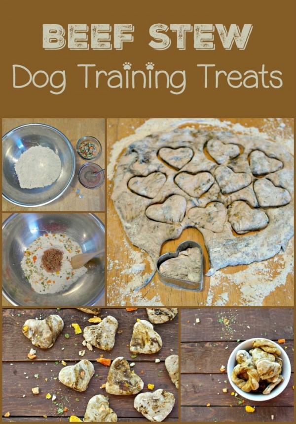 Looking for an easy training treats recipe for dogs? Check out our beef stew flavored dog treats, with just 4 ingredients! It's fast, fun & dogs love it!