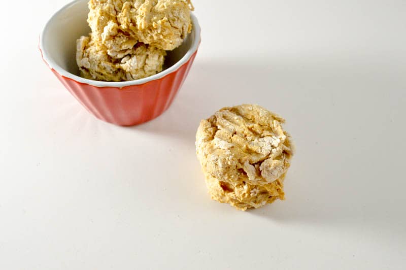 Make your pooch his own version of a meat & gravy in treat form with this easy homemade dog biscuit recipe! Plus check out our swaps to make it more hypoallergenic! 