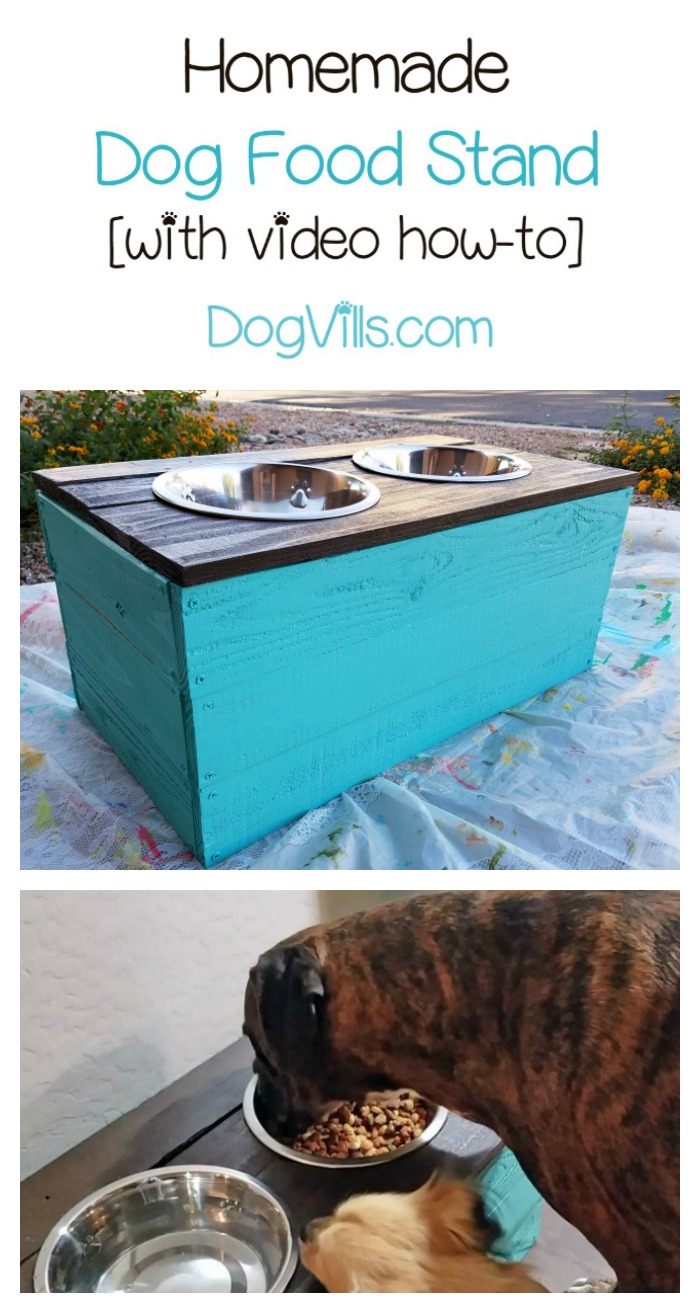 Homemade Dog Food Stand [with video tutorial] - Dogvills