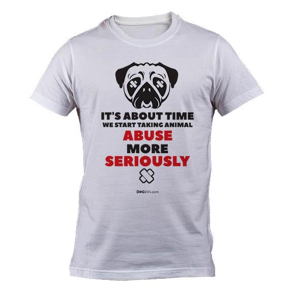 No Excuse for Animal Abuse t-SHIRT for humans and pet advocates