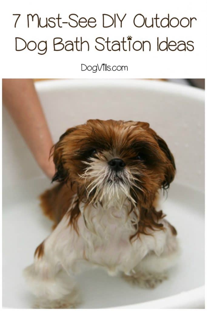 outdoor dog bath tub
