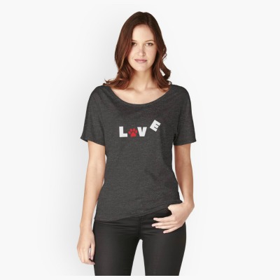 Funny T-Shirts with Dog Sayings: Love Paw
