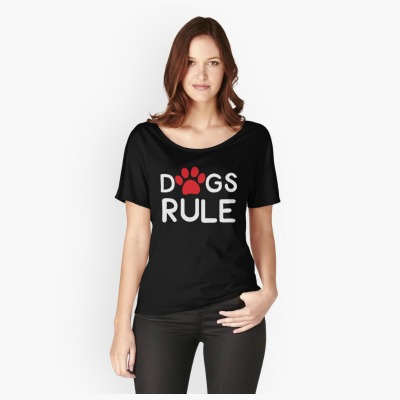 Cute Dog Rule saying t-shirt for men and women