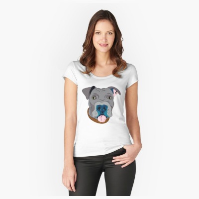 Need the perfect gift idea for a pit bull dog lover in your life? This fun design looks fabulous on everything from t-shirts and other apparel to home decor and phone cases!