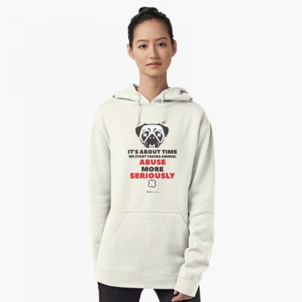 Dog Lover's Sweatshirts: Take animal abuse seriously hoodie