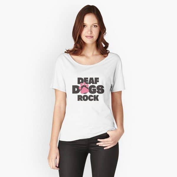 Dog shirts for humans deaf dogs rock