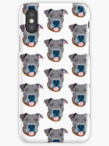 Dog Lovers iPhone Cases: adorable pitbull graphic