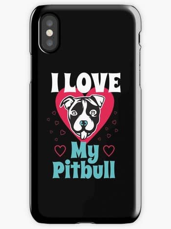 Dog Lovers iPhone cases love my pitbull