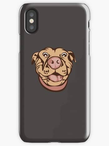 Dog Lovers iPhone cases pit bull drawing