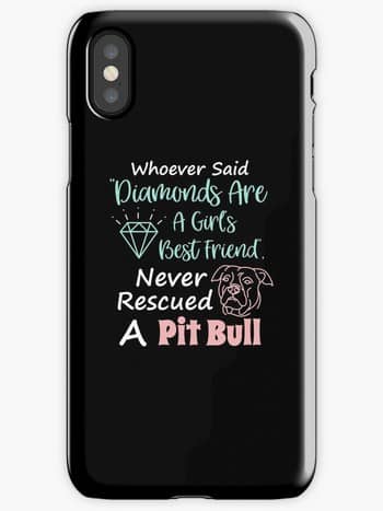 Dog Lovers iPhone cases rescued a pit bull