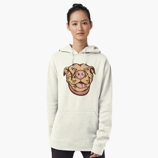 Pit bull drawing hoodie