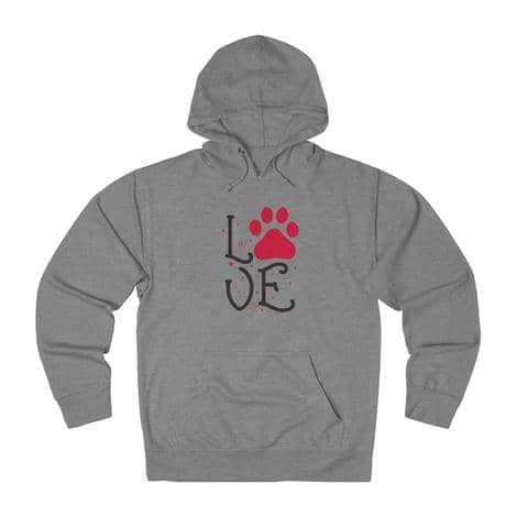 Love With Dog Paw Print Dog Lovers Christmas Sweaters
