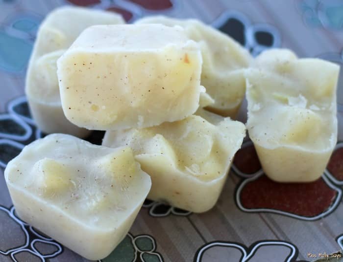 Apple Ginger Yogurt Frozen Dog Treats