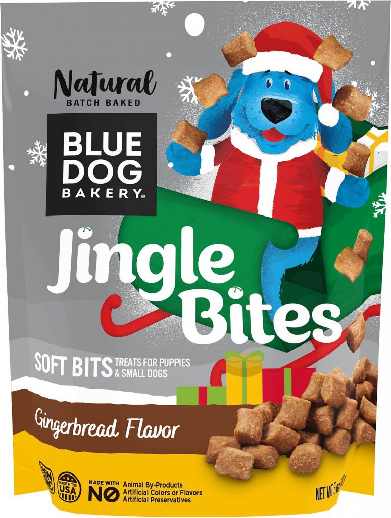 Blue Dog Bakery Jingle Bites Gingerbread Flavor Dog Treats