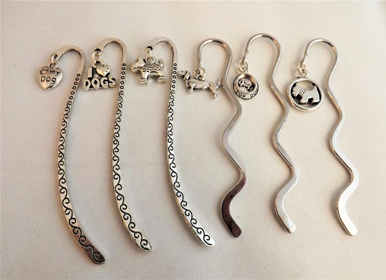Custom Bookmarks with Dog Charms