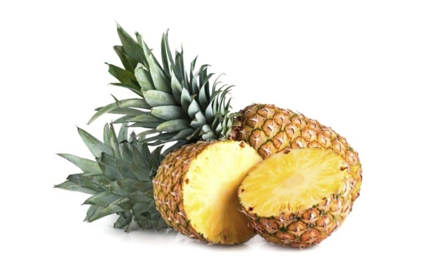 pineapple on a white background
